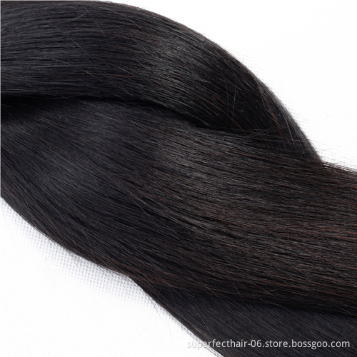 Wholesale vendors Cheap Human Hair bundles with 13*4 Lace Frontal Closure